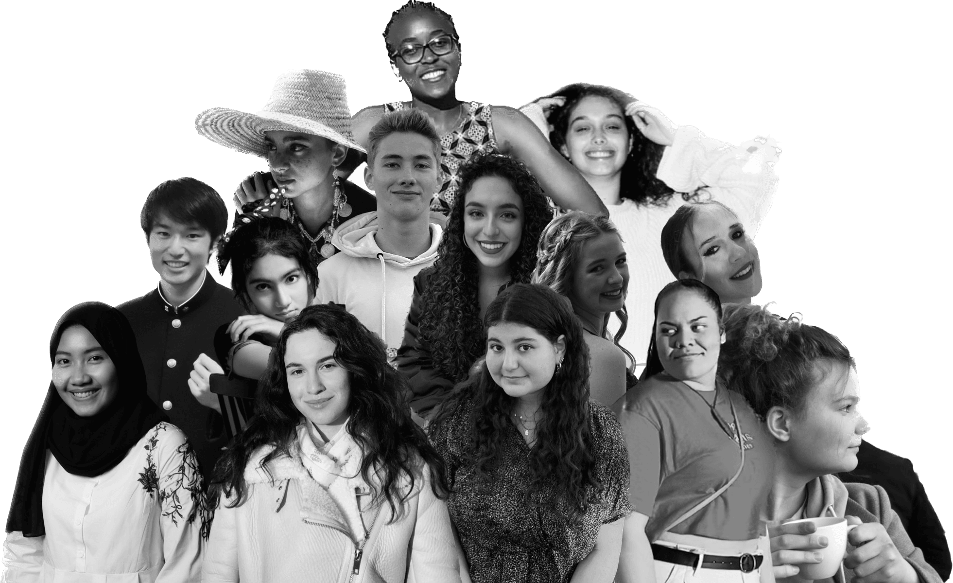 A diverse group of young Impactional changemakers from around the world